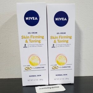 NIVEA Skin Firming and Toning Gel Cream Q10 + L-carnitine - 6.7oz x2